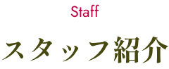 スタッフ紹介